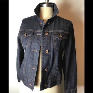 Gap dark blue women’s button up jeans  jacket size XS